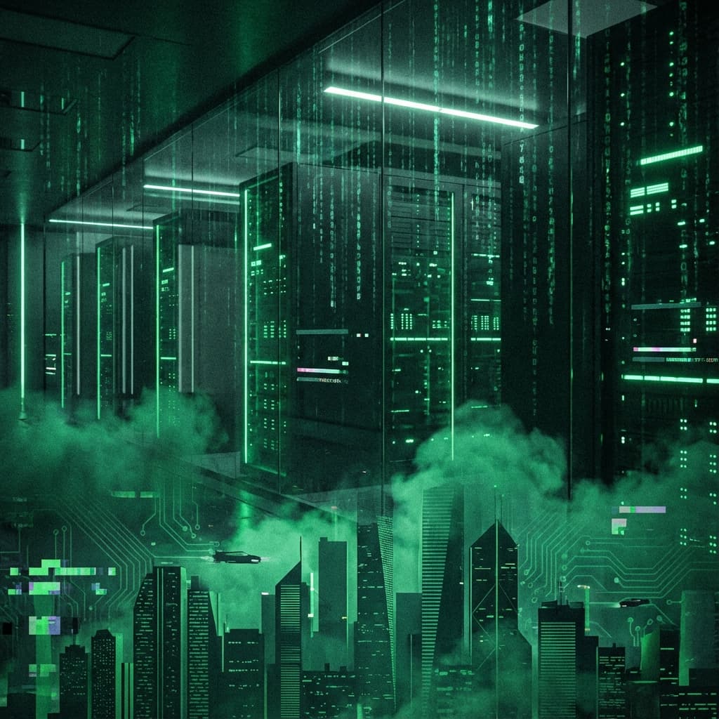 Matrix digital rain environment